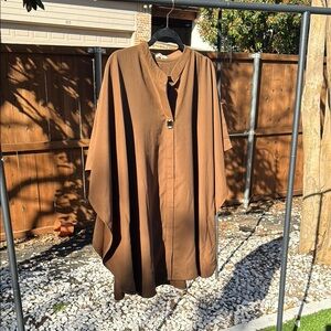 Brown Cape Poncho